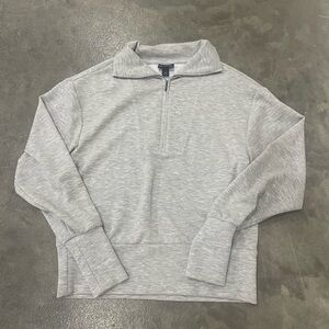 Women’s Scoop Gray Half-Zip Pullover Size XS